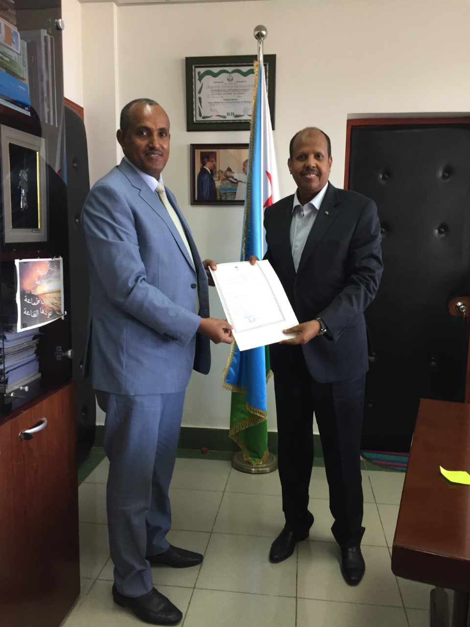 MAECI : Houssein Ahmed Houssein nommé Consul honoraire de la République de Guinée équatoriale à Djibouti