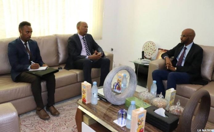 Le nouvel ambassadeur éthiopien reçu en audience par M. Mohamed Abdoulkader Moussa