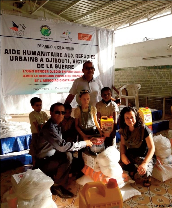 L’ONG Bender Djedid distribue des vivres aux refugiés yéménites