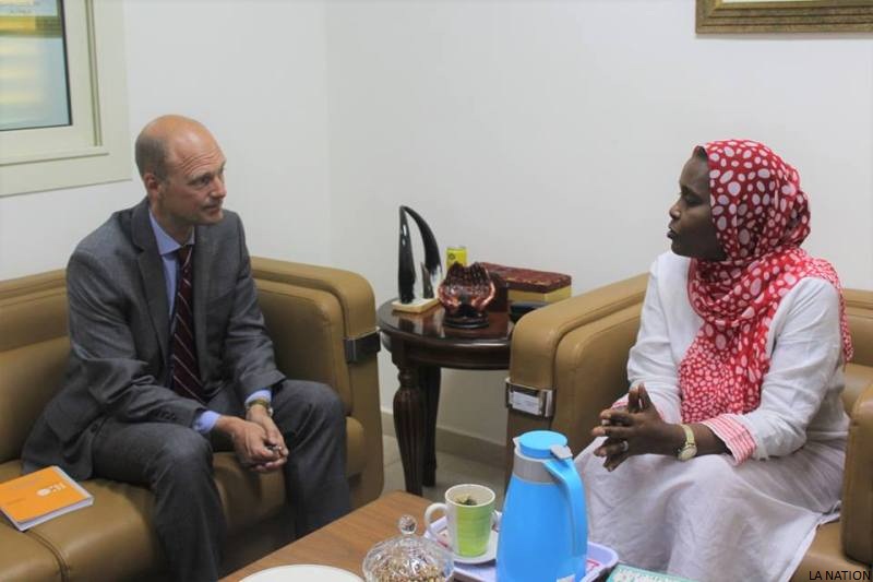 MFF/FNUAP : Le directeur-pays, Anders Thomsen reçu en audience par Mme Moumina Houmed Hassan