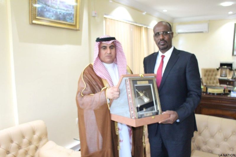 MAMCBW : Le ministre Moumin Hassan Barreh s’entretient  avec le nouvel ambassadeur saoudien
