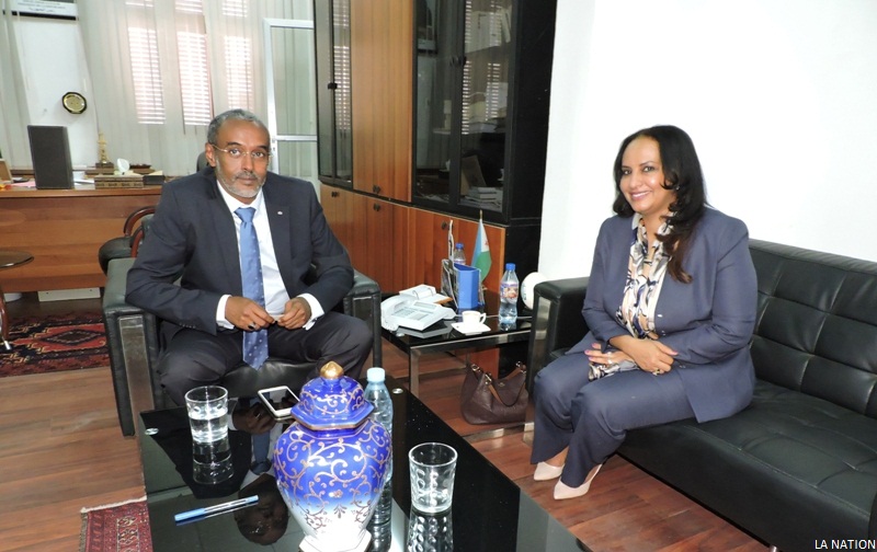 Entrevue entre le ministre de la Justice et la représentante du PNUD à Djibouti