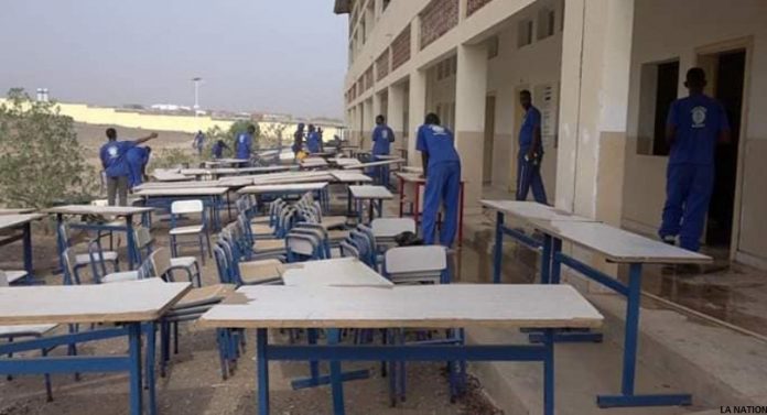 Campagne de nettoyage dans les établissements scolaires à l'approche de la rentrée 2019-2020
