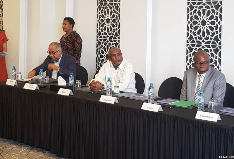 Hassan Mohamed Kamil participe à une réunion de travail entre les ministres des sports des 54 pays d'Afrique engagés dans les 12es Jeux Africains