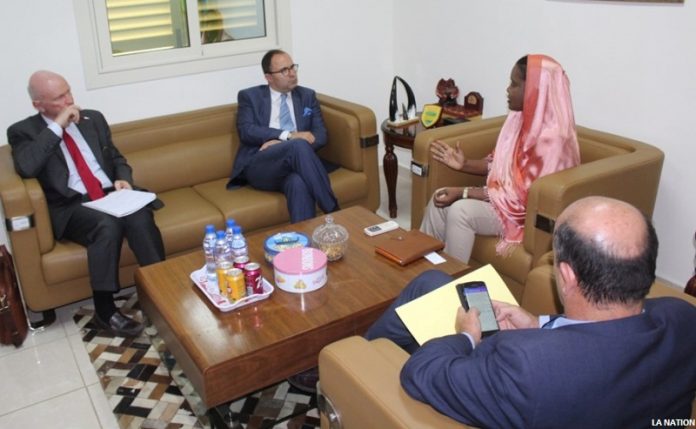 La ministre Moumina Houmed Hassan reçoit le nouvel ambassadeur français
