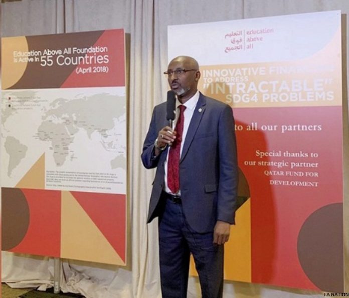 Moustapha Mohamed Mahamoud participe à un panel de haut niveau organisé par la fondation Education Above All