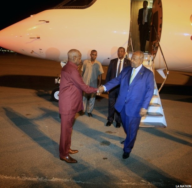 Une arrivee president