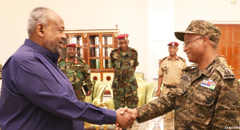 Le président de la République reçoit une délégation du haut commandement de l’armée éthiopienne