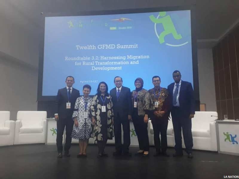 12ème sommet mondial sur la migration et le développement : La république de Djibouti représentée  par le Secrétaire exécutif de l’ONARS