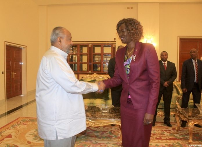 LE PRÉSIDENT DE LA RÉPUBLIQUE RÉÇOIT UNE DÉLÉGATION DE HAUT NIVEAU DU SOUDAN DU SUD (2)