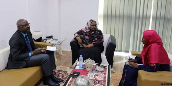 Mouna Osman Aden reçoit le nouveau représentant du HCR-Djibouti