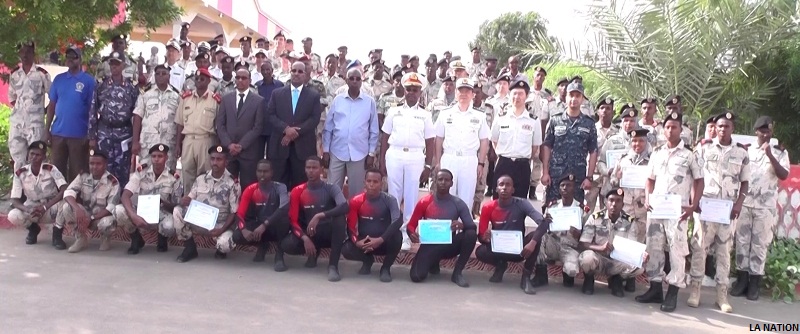 Cérémonie de clôture des formations  au profit de 57 agents de la Garde-côtes