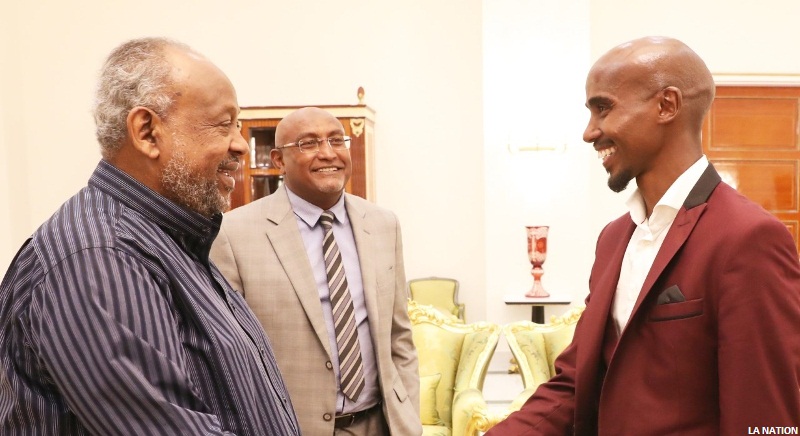 LE PRÉSIDENT DE LA RÉPUBLIQUE REÇOIT LE CÉLÈBRE ATHLÈTE DE RENOMMÉE MONDIALE, MO FARAH