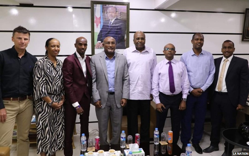 Visite de courtoisie de Sir Mo Farah au secrétariat d’Etat à la Jeunesse et aux Sports