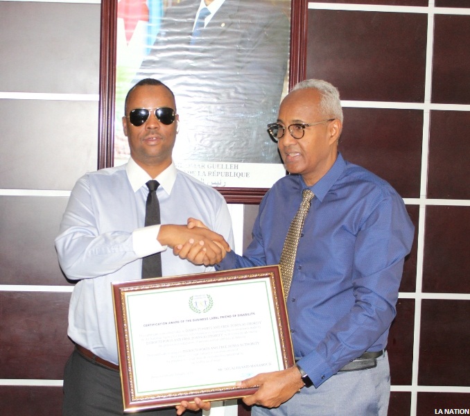 Aboubaker Omar Hadi certifié ‘‘Ami du Handicap’’