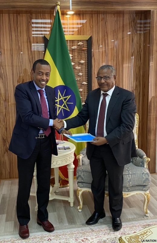 L'ambassadeur Mohamed I. Farah rencontre le ministre des affaires étrangères éthiopien