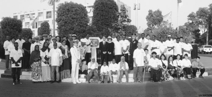 Une cérémonie de commémoration du séisme du 11 mars à la place « Tokyo » à Djibouti ville