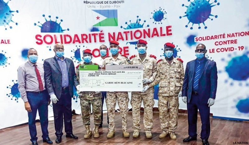 Fonds d’Urgence et de Solidarité COVID-19 : La GR remet un chèque de 4 819 000 FD