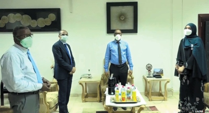 RADIA ABDOURAHMAN ABDILLAHI REÇUE AVEC LES HONNEURS PAR LE MINISTRE DE LA SANTÉ