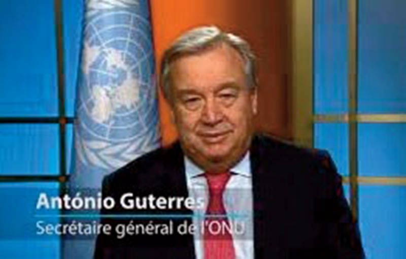 Message du Secrétaire Général de l’ONU publié à l’occasion de la Journée de l’Afrique - Le 25 mai 2020