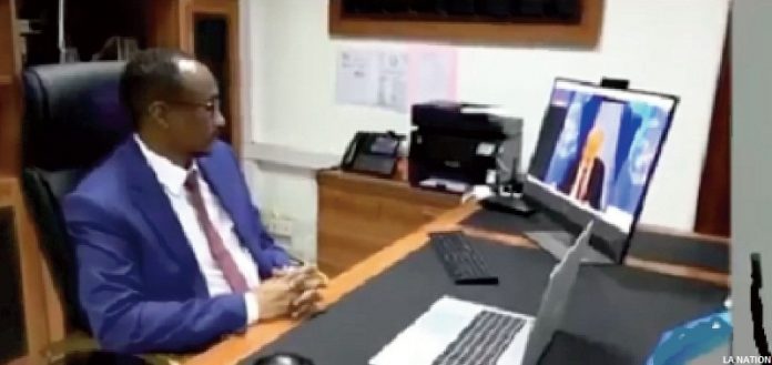 Mohamed Warsama Dirieh participe à la visioconférence de l’OMS (1)