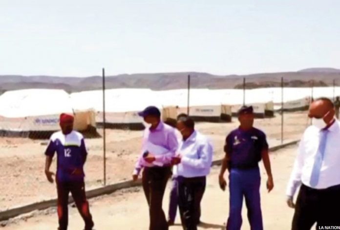 Visite du ministre de l’intérieur au centre de quarantaine d’Awr Aoussa