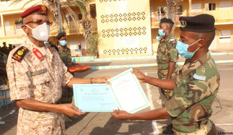 Cérémonie de fin de stage CT1 artillerie et CTE sol-air