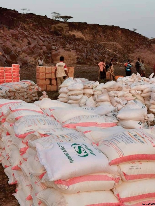 Le MASS distribue des vivres au pied du Moussa Ali (2)