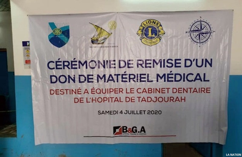 Rotary club doyen de Djibouti : Du matériel de soins dentaires pour le CMH de Tadjourah