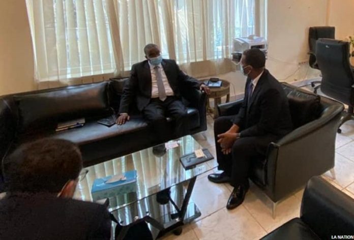 Ministère de l’intérieur Le nouvel ambassadeur de l’Ethiopie reçu en audience par Moumin Ahmed Cheik (2)