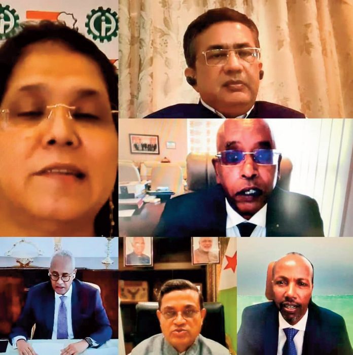 Videoconference Djibouti-Inde Les opportunités d'affaires et d'investissement au cœur des discussions (2)