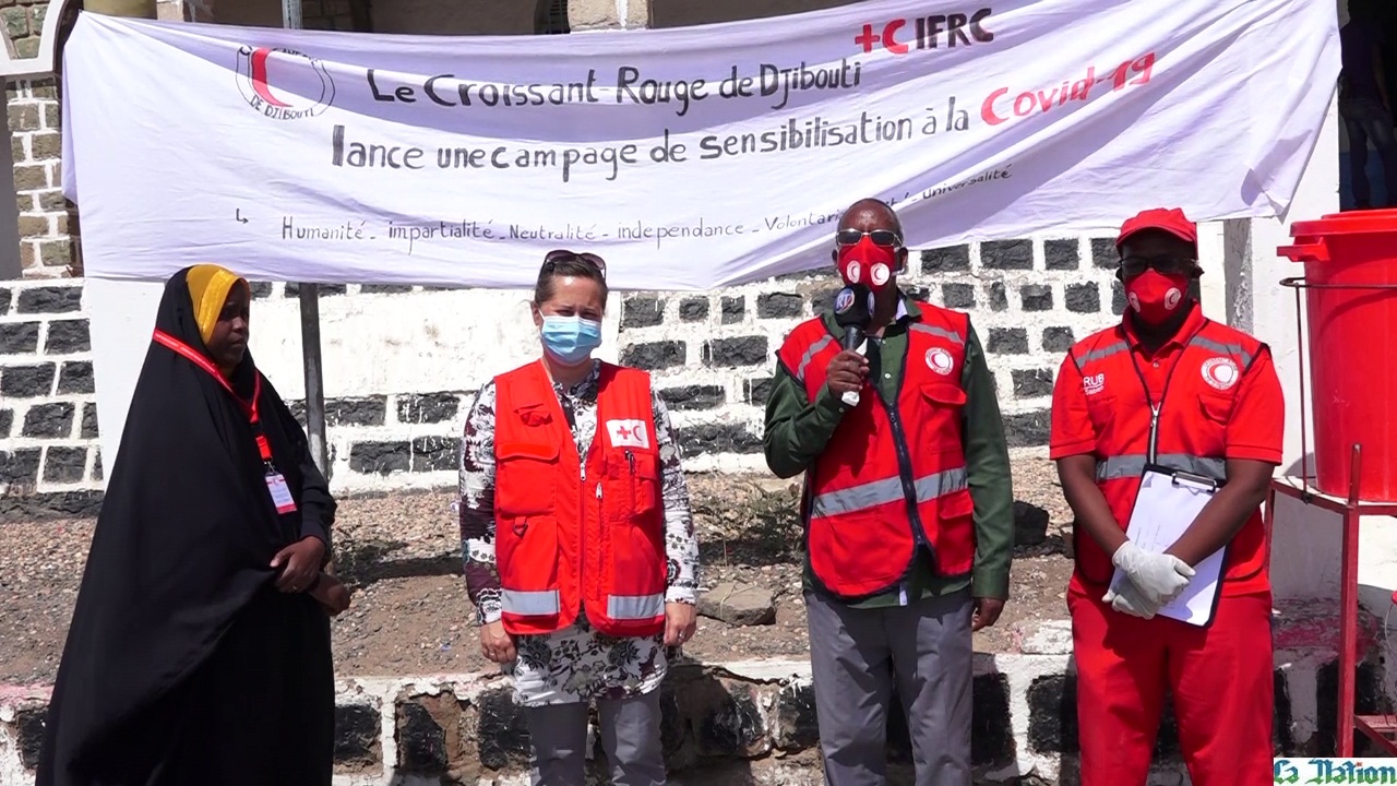 Croissant Rouge de Djibouti : Campagne de sensibilisation contre la Covid 19 à Ali-Sabieh