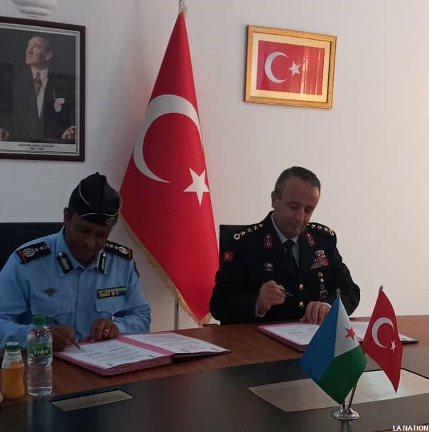 Djibouti Turquie Signature d'un accord de don d’équipements à la gendarmerie nationale