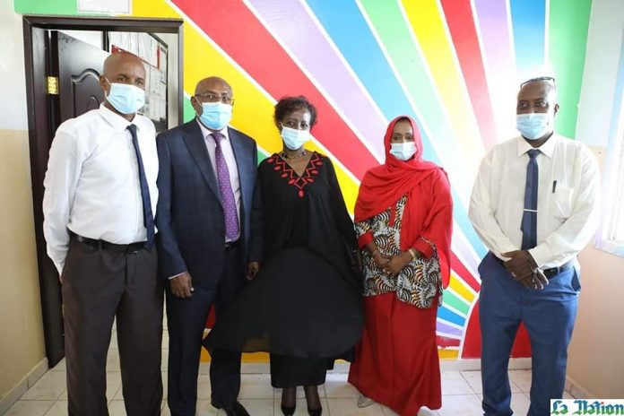 SEJS Le Secrétaire d’Etat Hassan Mohamed Kamil reçoit la Secrétaire générale de l’OIF, Mme Louise Mushikiwabo (2)