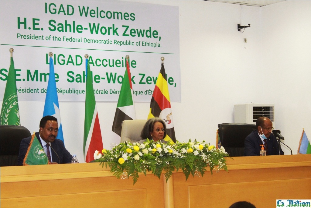 Visite de la Présidente Éthiopienne au Quartier Général de l’IGAD