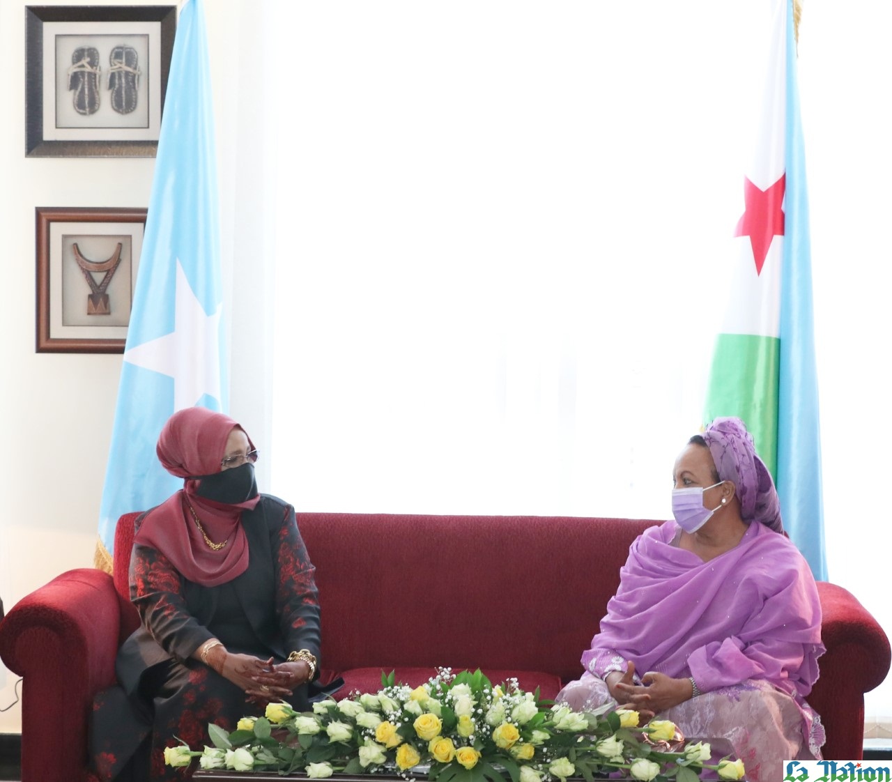 La Première Dame de la Somalie en visite à Djibouti