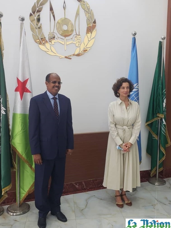 Rencontre entre le chef de la diplomatie djiboutienne et la directrice générale de l’UNESCO (1)