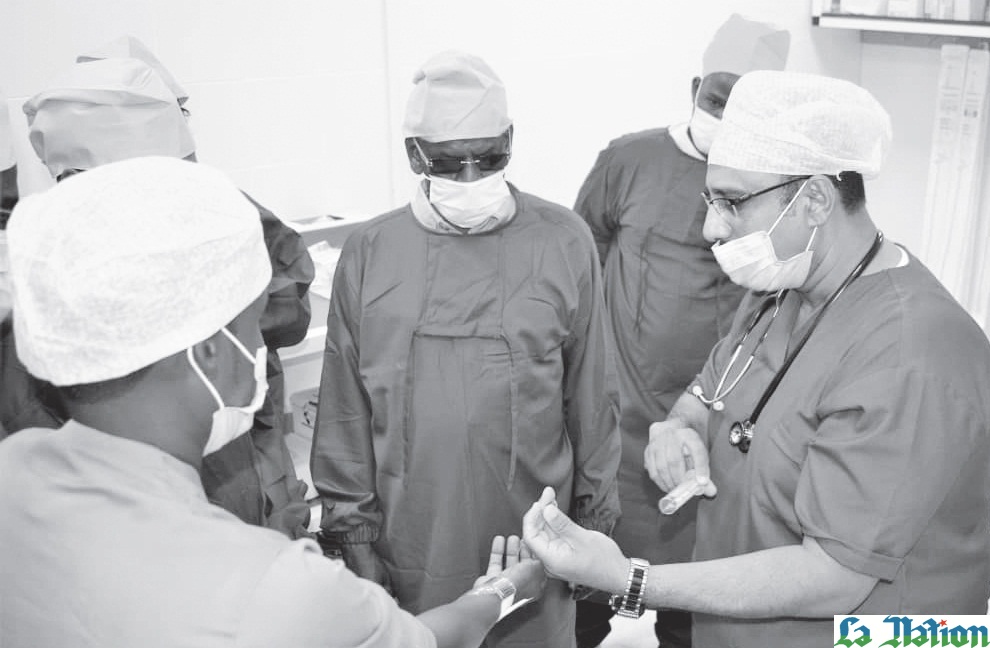 Inauguration d'un laboratoire de cathétérisme cardiaque à Peltier