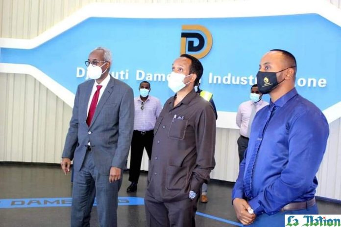 Le ministre éthiopien des finances visite le Park Industriel de Damerjog copy