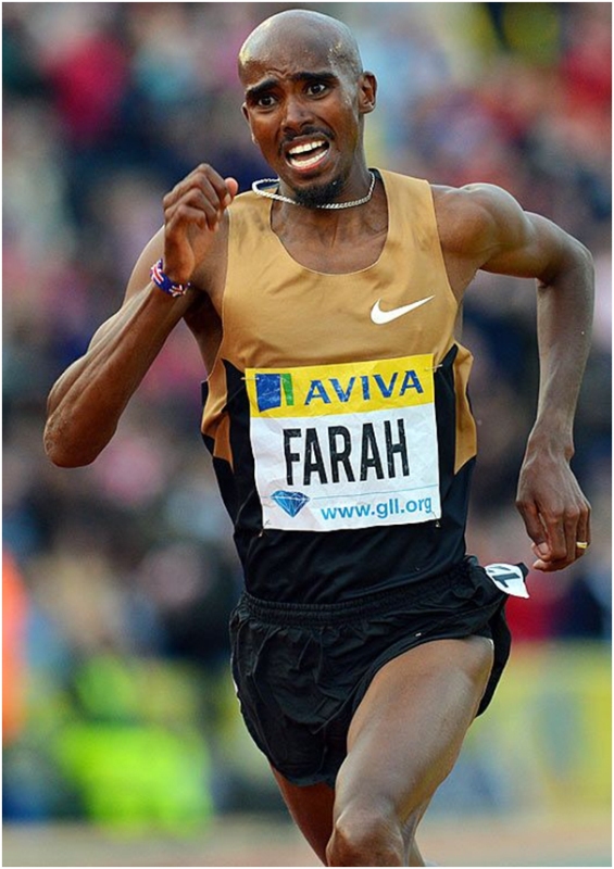 Le djibouto-britannique Mohamed Farah lance son sprint vers son dernier rendez-vous olympique