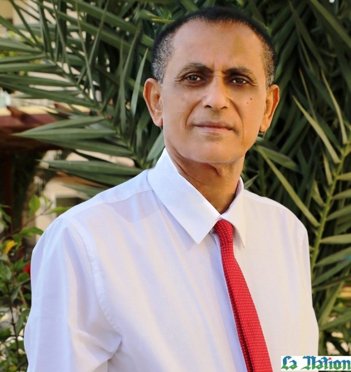 Son nom est Vincent Sadèque, il est Djibouto-français