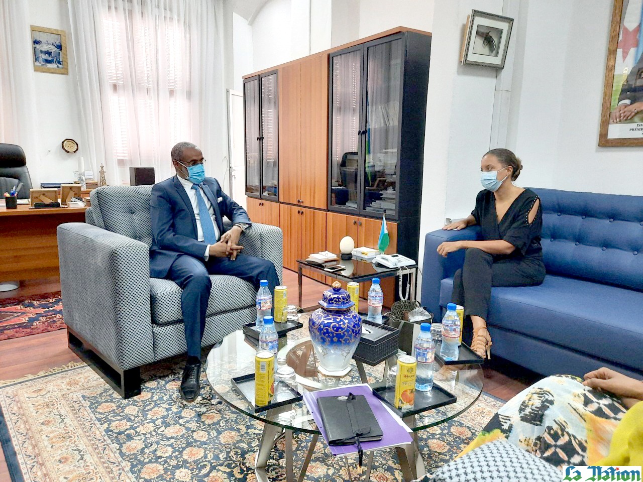 Le ministre de la justice reçoit la représentante de l’OIM