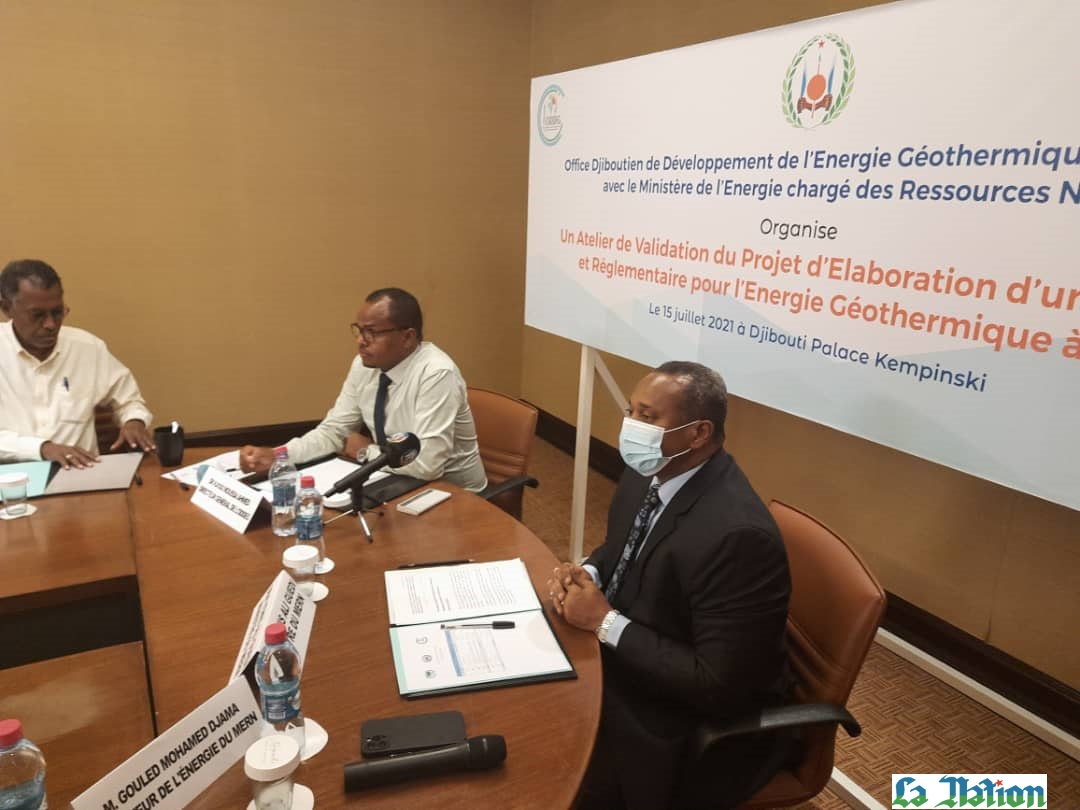 Pour la validation du projet d’élaboration d’un cadre légal et réglementaire pour l’énergie géothermique