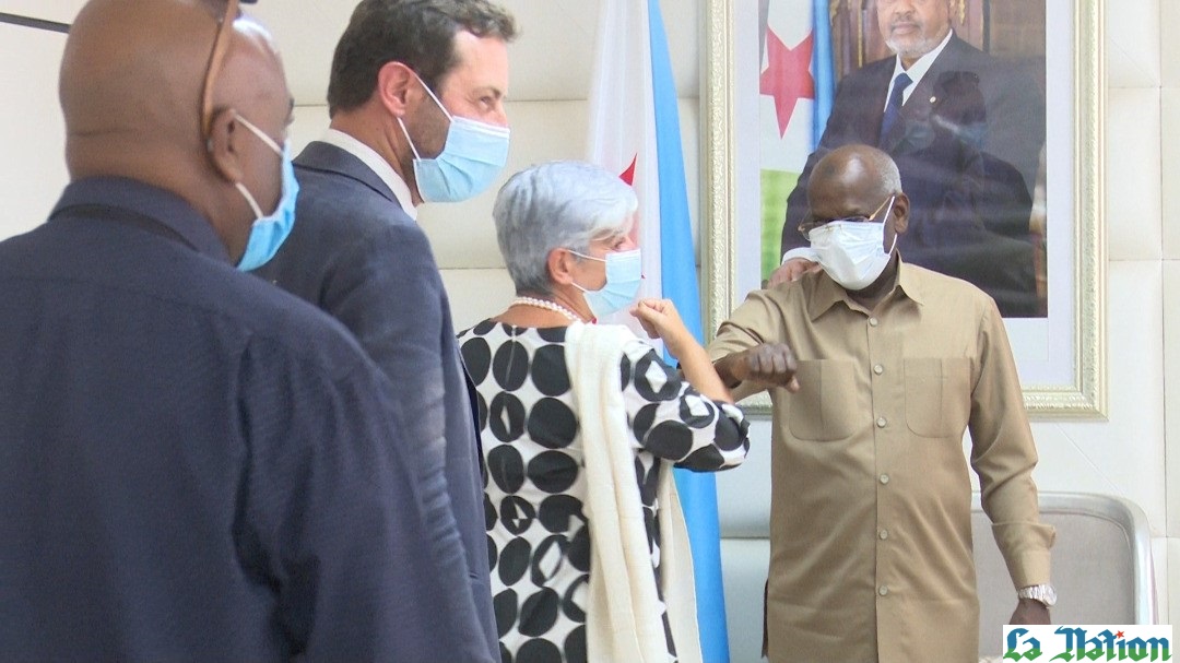 Barbara Manzi fait ses adieux au Premier ministre Abdoulkader Kamil Mohamed