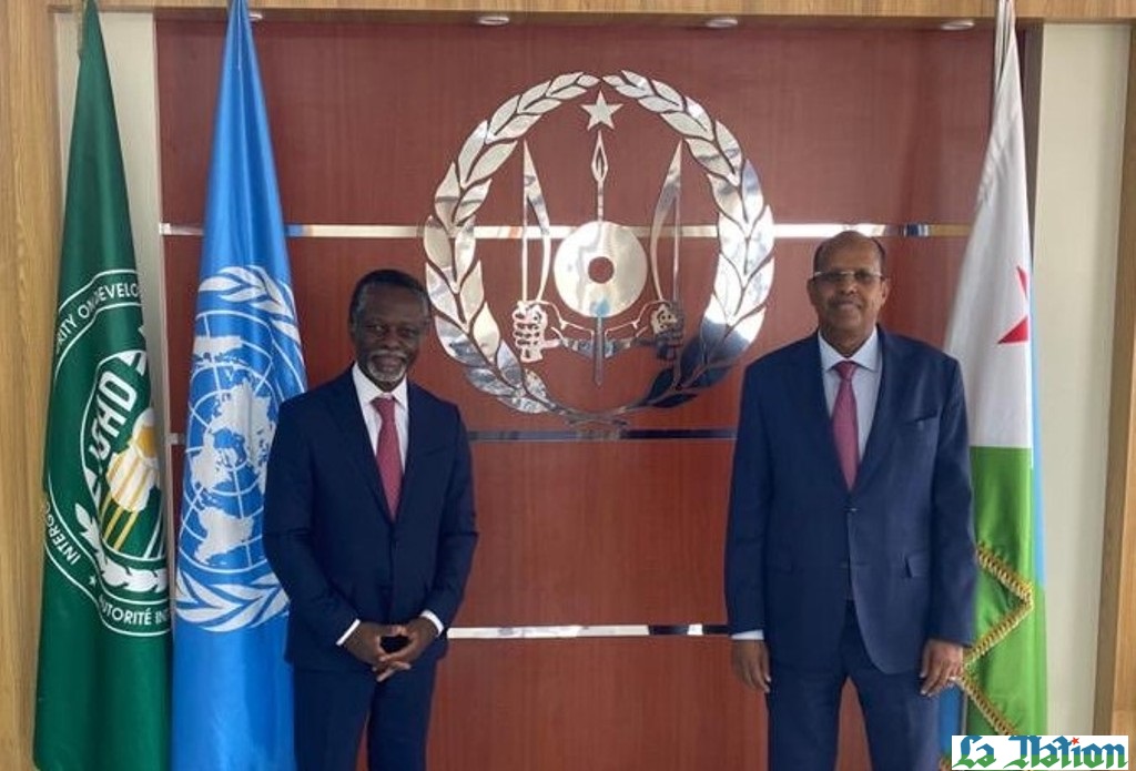 Le chef de la diplomatie djiboutienne reçoit l'envoyé spécial du secrétaire général  de l'ONU pour la Corne de l'Afrique