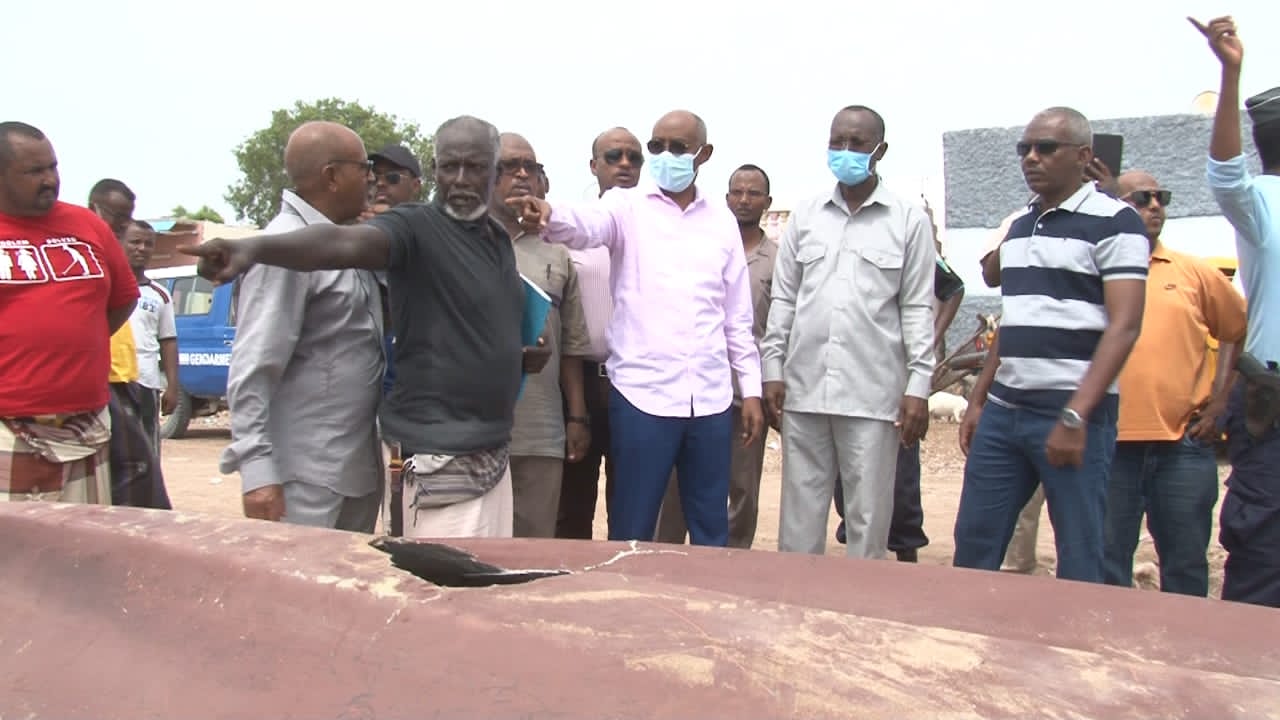 Le Ministre de la Décentralisation au chevet des sinistrés des intempéries à Obock