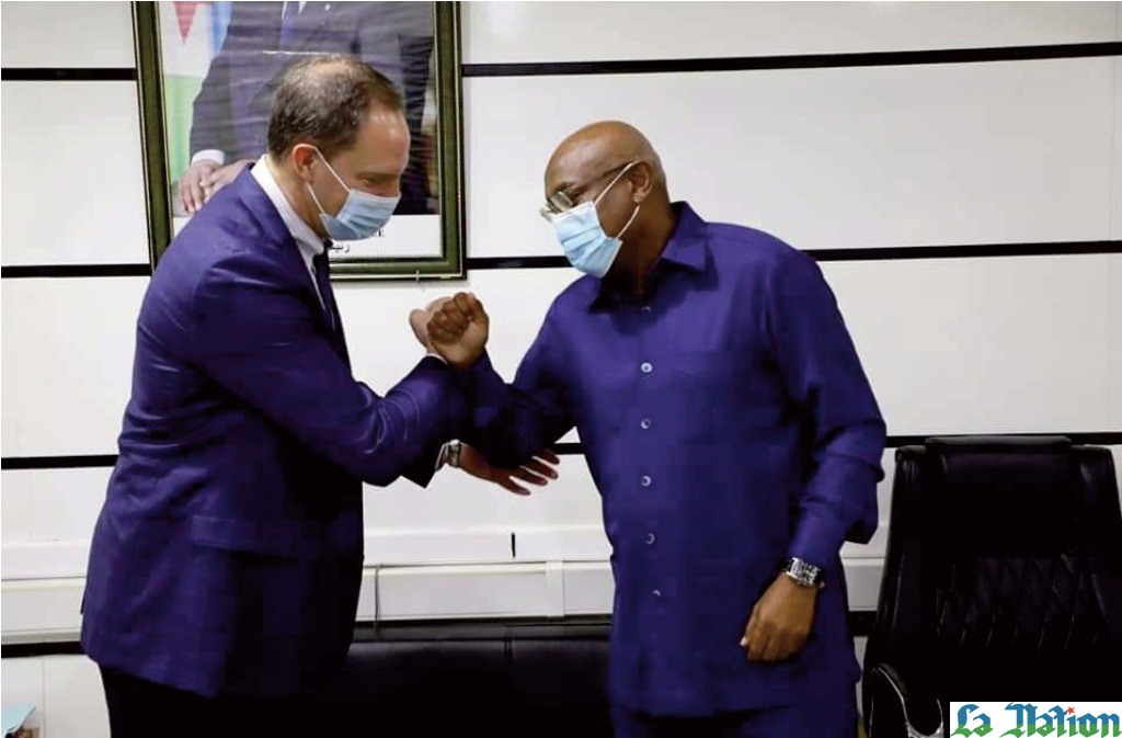 Le Secrétaire d’Etat chargé des Sports reçoit l’ambassadeur américain Jonathan Pratt