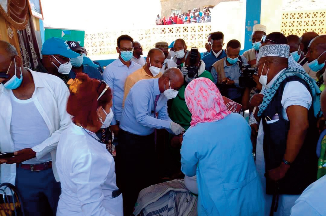 Région d’Ali-Sabieh : Supervision de la campagne de vaccination anti Covid 19 à Ali-Addé