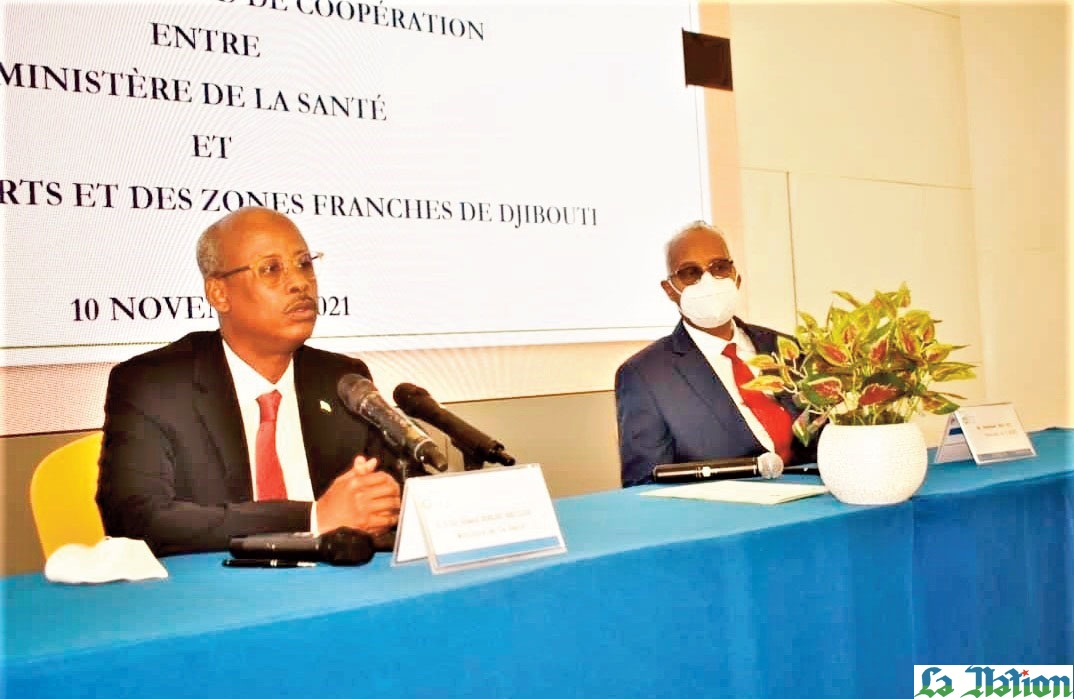 APZFD/MINISTÈRE DE LA SANTÉ : Signature d’un protocole d’accord visant à protéger contre la COVID-19 les acteurs des secteurs portuaires de Djibouti