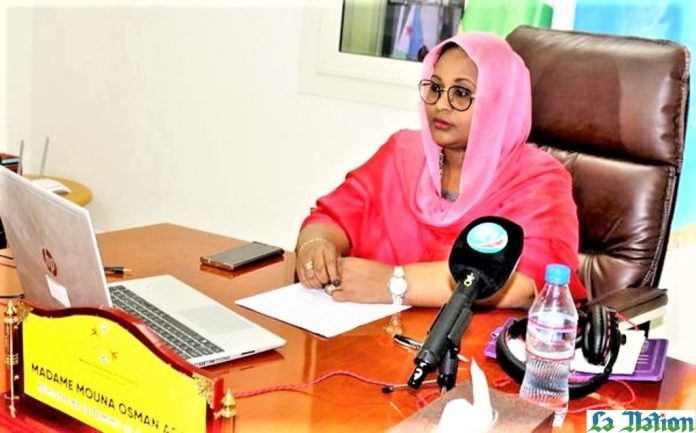 Par visioconférence, la MFF Mouna Osman Aden représente la république de Djibouti (1)